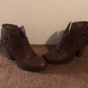 Brown booties